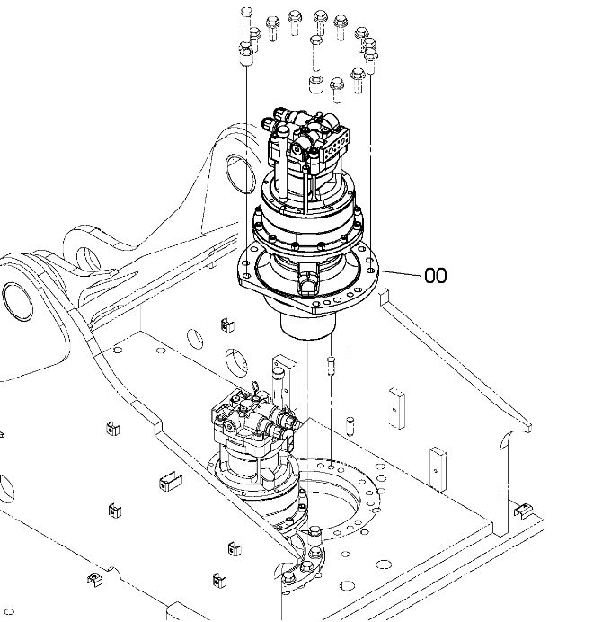 Поворотное устройство Hitachi ZX470LC-5G YB60000927 9301098