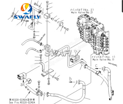 Komatsu PC1250-8 Регулирующий клапан в сборе 21N-60-41200