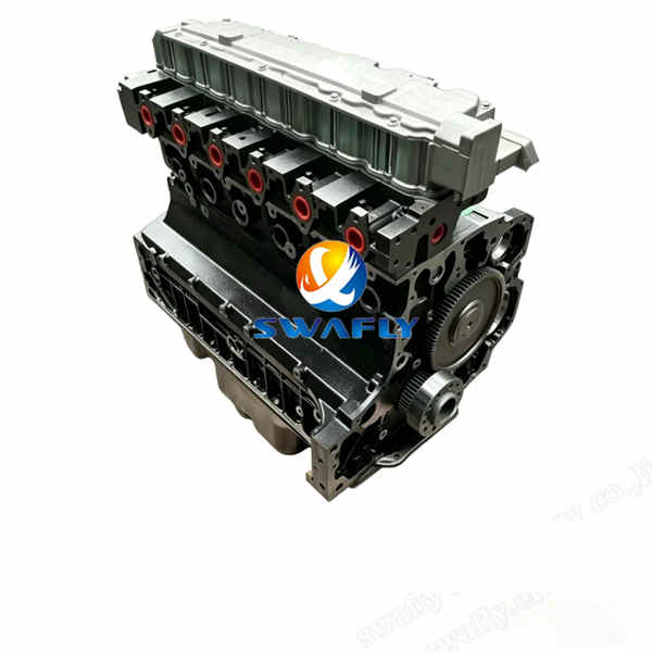 Двигатель Volvo D6E с длинным блоком цилиндров и голым двигателем